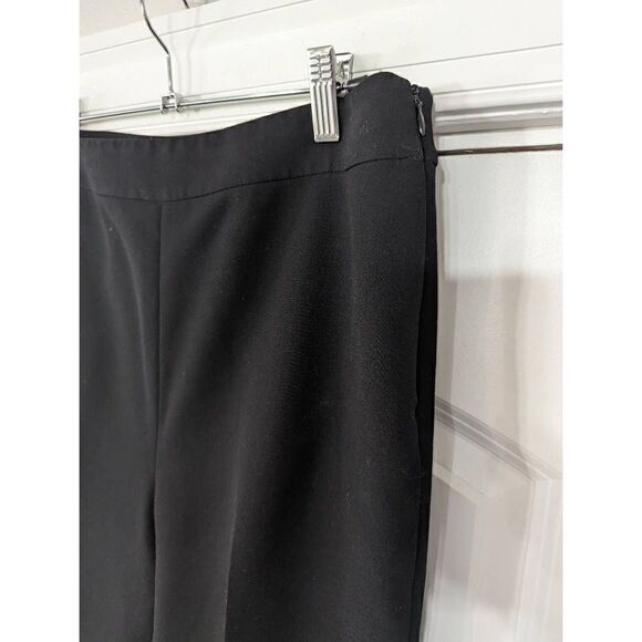 St. John Trouser Pants women's size 6 black side zipper ankle zipper skinny - Picture 2 of 9